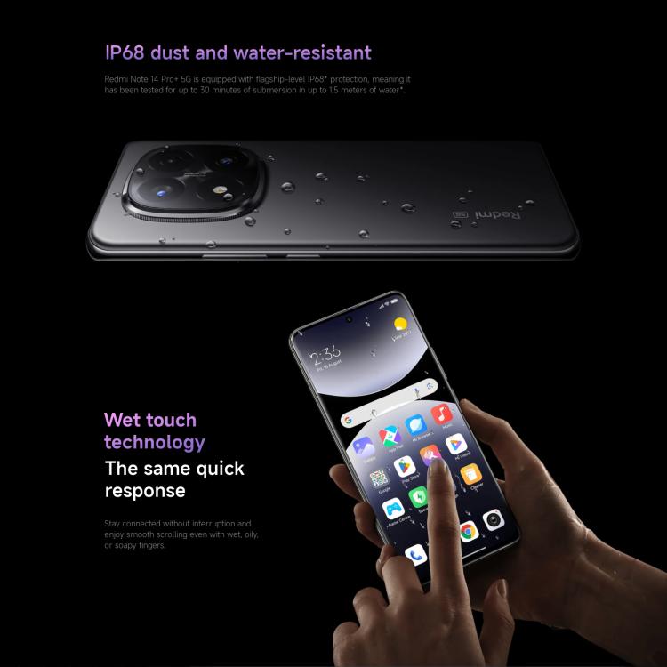 Xiaomi Redmi Note 14 Pro+ 5G Global, 8GB+256GB, In-screen Fingerprint, 6.67 inch Xiaomi HyperOS Snapdragon 7s Gen 3 Octa Core, NFC, Network: 5G Xiaomi Redmi Note 14 Pro+ 5G Global, 8GB+256GB, In-screen Fingerprint, 6.67 inch Xiaomi HyperOS Snapdragon 7s Gen 3 Octa Core, NFC, Network: 5G